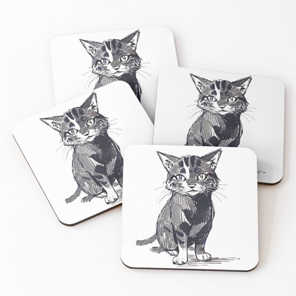 Item preview, Minimalist Cat Art: Mesmerizing Black Line Design designed and sold by SirZeus.