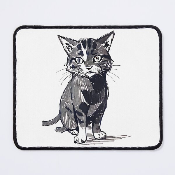 Item preview, Minimalist Cat Art: Mesmerizing Black Line Design designed and sold by SirZeus.