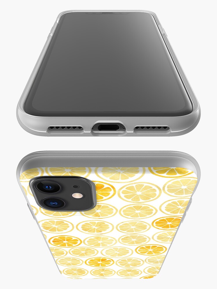 Alternate view of Yellow Watercolor Lemon Slices Pattern iPhone Case & Cover