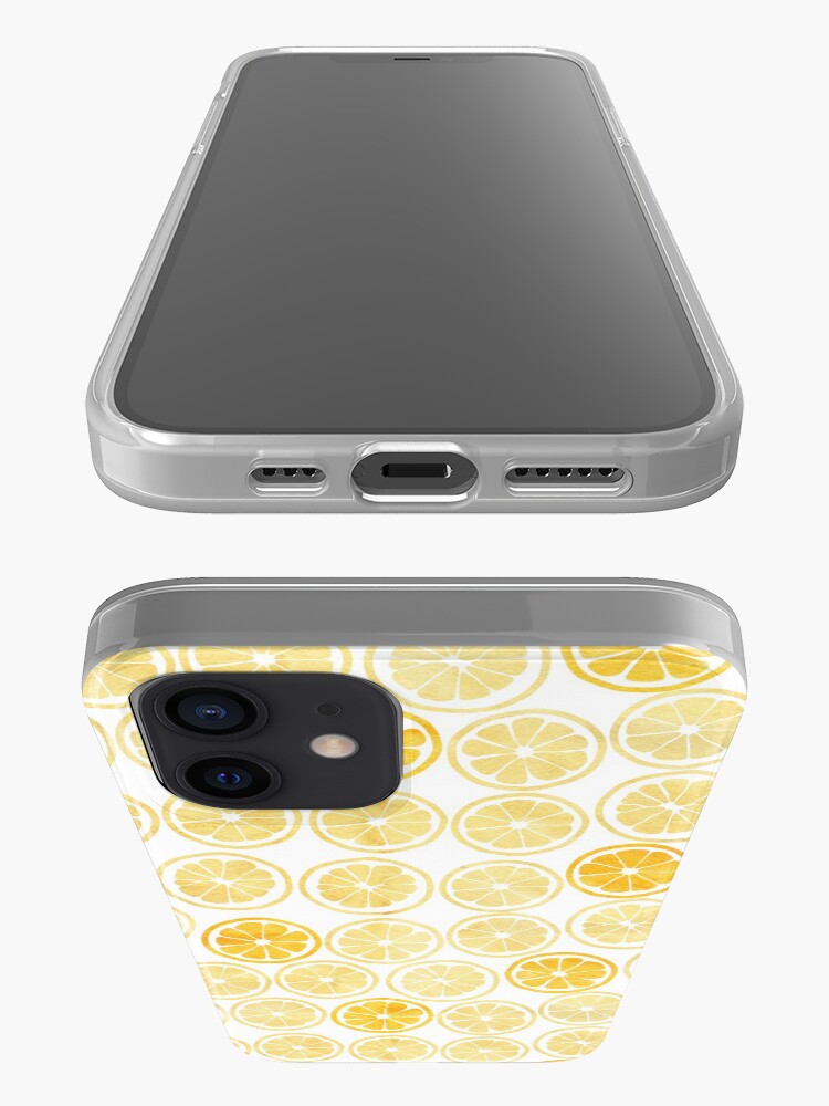 Alternate view of Yellow Watercolor Lemon Slices Pattern iPhone Case & Cover