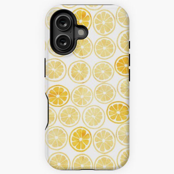 Item preview, Yellow Watercolor Lemon Slices Pattern designed and sold by hocapontas.