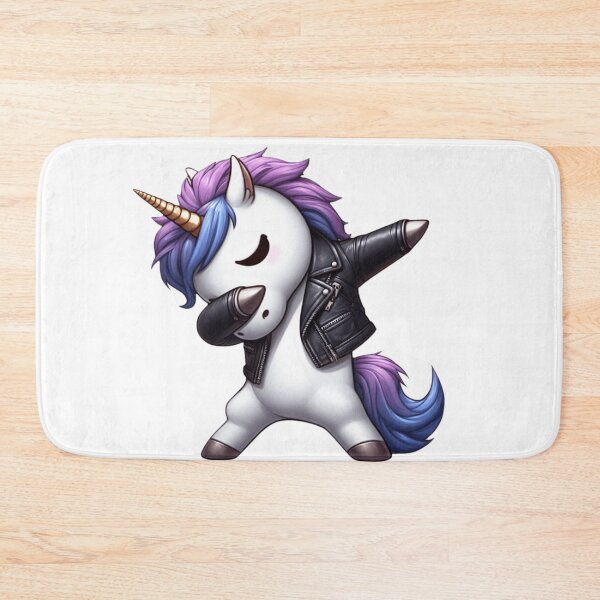 Item preview, Cute Unicorn Dabbing wearing Leather Jacket  designed and sold by erkabees.