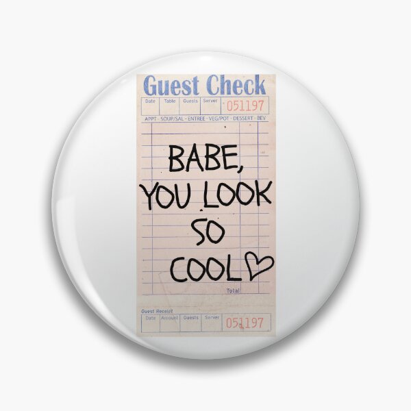 Item preview, Preppy Babe You Look So Cool Guest Check designed and sold by clmstudio.