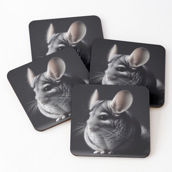 Item preview, Realistic Chinchilla Pawtrait designed and sold by PawtraitRealism.