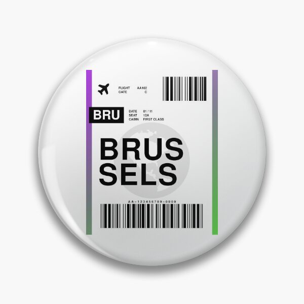 Item preview, Brussels Boarding Pass designed and sold by RabbitK.