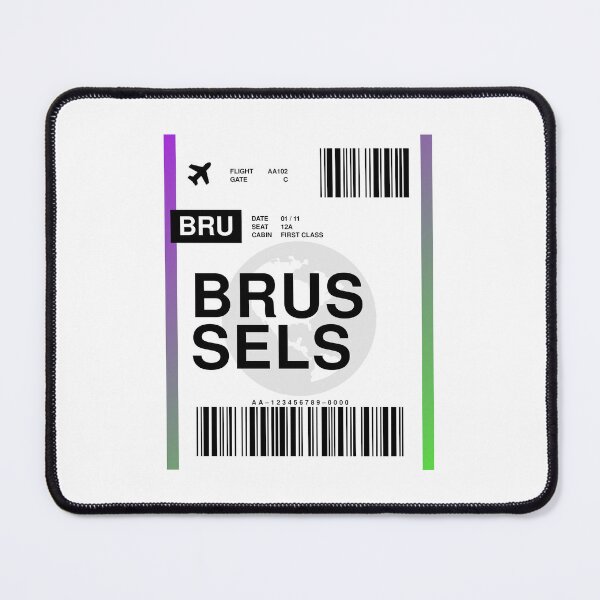 Item preview, Brussels Boarding Pass designed and sold by RabbitK.