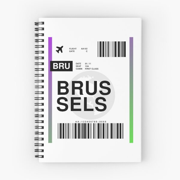 Item preview, Brussels Boarding Pass designed and sold by RabbitK.