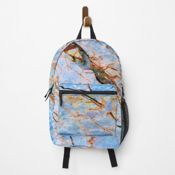 Item preview, Sky Blue Faux Marble With Coppery Colored Veins designed and sold by DEC02.