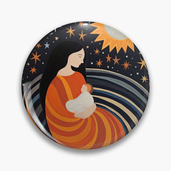 Item preview, Celestial Embrace: Mother and Child designed and sold by krishutd.