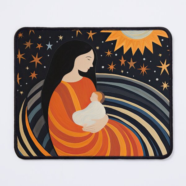 Item preview, Celestial Embrace: Mother and Child designed and sold by krishutd.