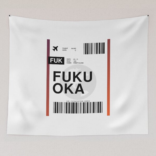 Item preview, Fukuoka Boarding Pass designed and sold by RabbitK.
