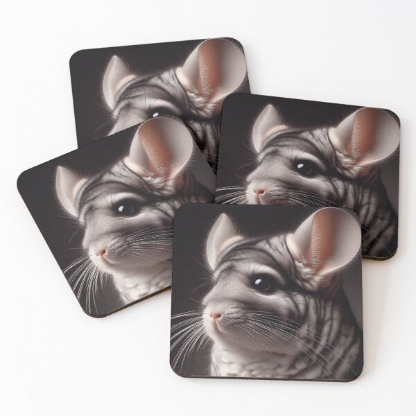 Item preview, Realistic Chinchilla Pawtrait designed and sold by PawtraitRealism.