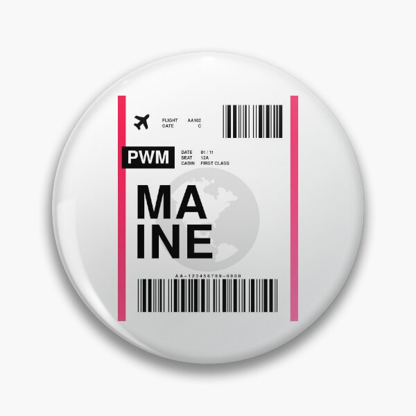 Item preview, Maine Boarding Pass designed and sold by RabbitK.