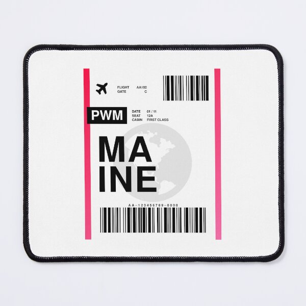 Item preview, Maine Boarding Pass designed and sold by RabbitK.