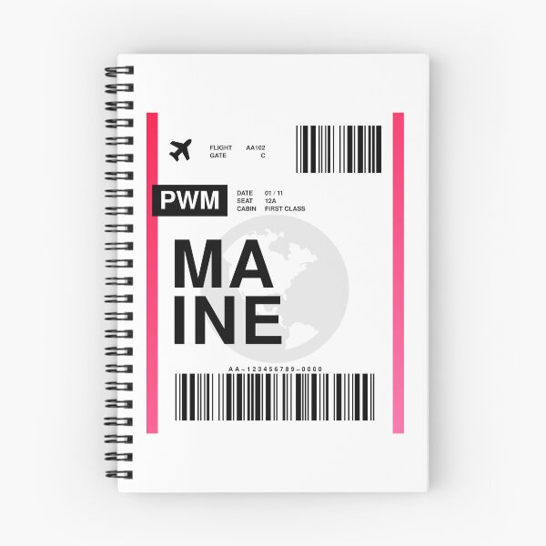 Item preview, Maine Boarding Pass designed and sold by RabbitK.