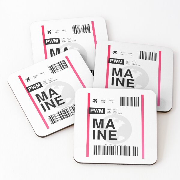 Item preview, Maine Boarding Pass designed and sold by RabbitK.