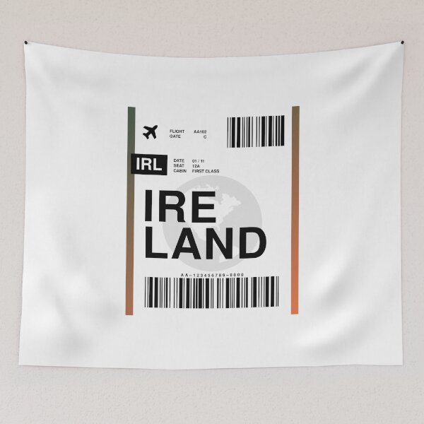 Item preview, Ireland Boarding Pass designed and sold by RabbitK.