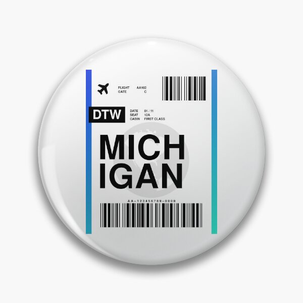 Item preview, Michigan Boarding Pass designed and sold by RabbitK.