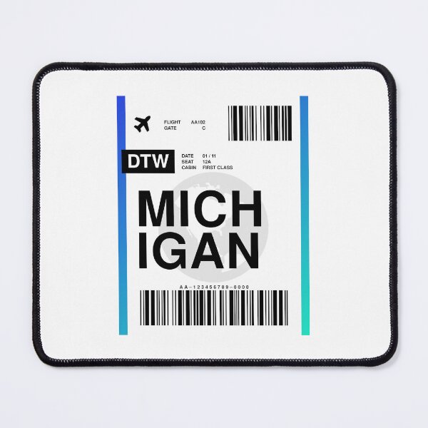 Item preview, Michigan Boarding Pass designed and sold by RabbitK.