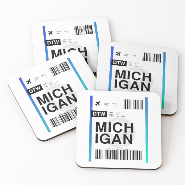 Item preview, Michigan Boarding Pass designed and sold by RabbitK.