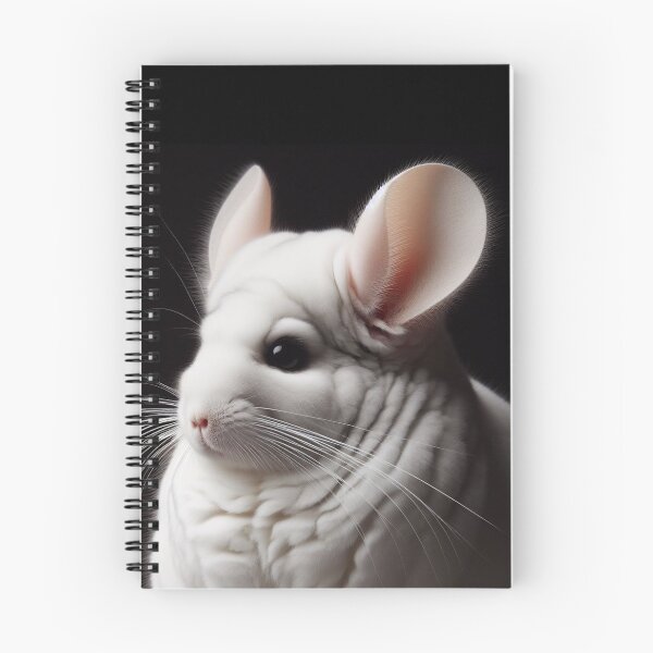 Item preview, Realistic White Mosaic Chinchilla Pawtrait designed and sold by PawtraitRealism.