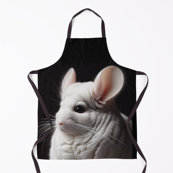 Item preview, Realistic White Mosaic Chinchilla Pawtrait designed and sold by PawtraitRealism.