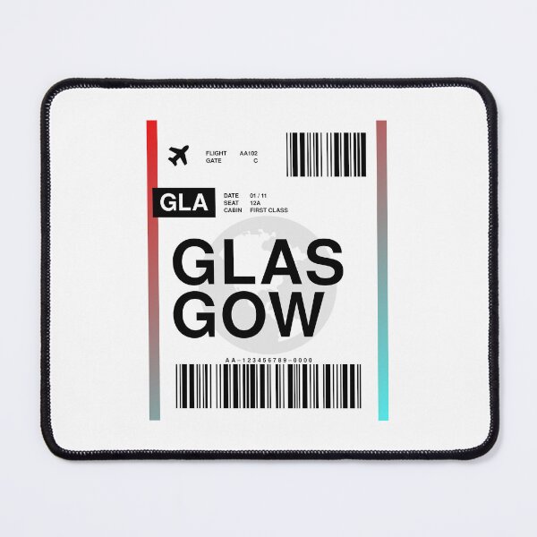 Item preview, Glasgow Boarding Pass designed and sold by RabbitK.