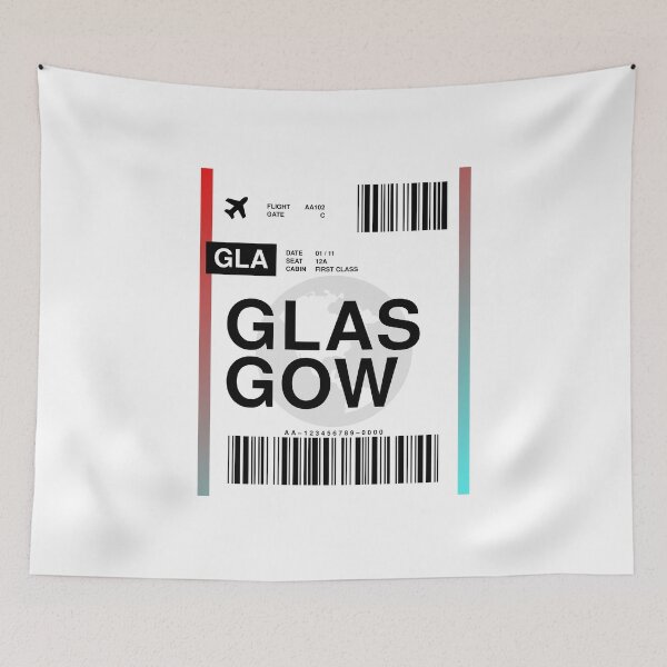 Item preview, Glasgow Boarding Pass designed and sold by RabbitK.