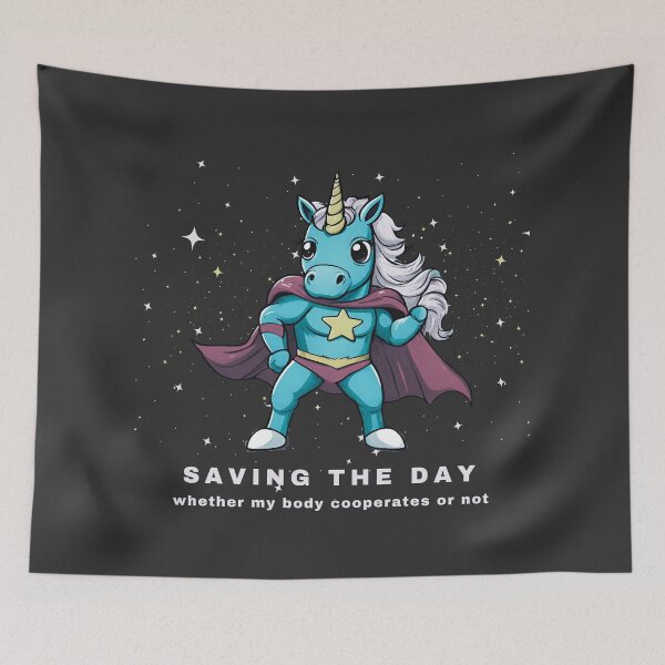 Item preview, Saving the Day- Super Sick Unicorn designed and sold by ZebraKnees.