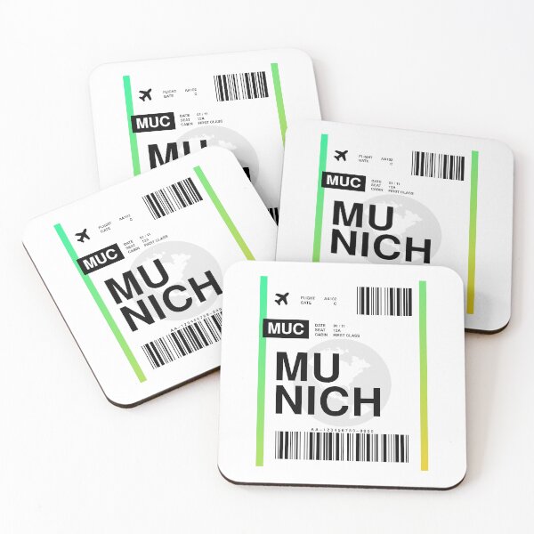 Item preview, Munich Boarding Pass designed and sold by RabbitK.