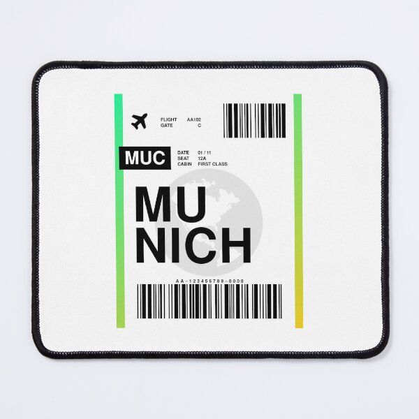 Item preview, Munich Boarding Pass designed and sold by RabbitK.