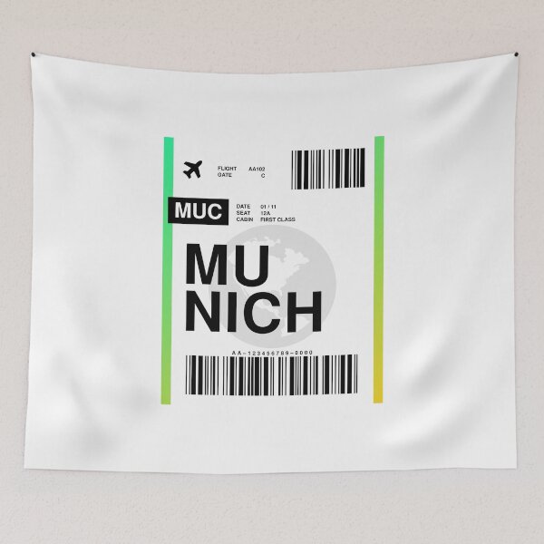 Item preview, Munich Boarding Pass designed and sold by RabbitK.
