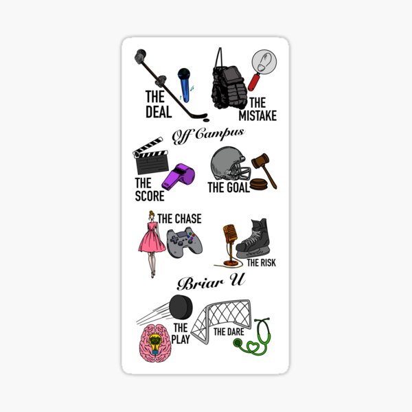 Item preview, Off Campus and Briar U Couples designed and sold by Noodly Doodles.