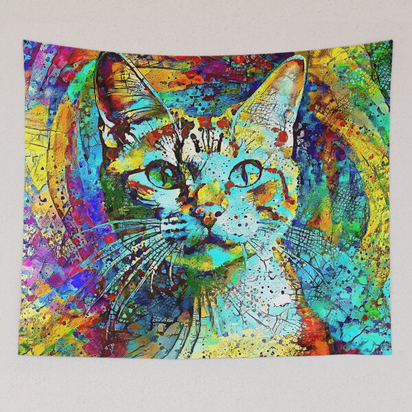 Item preview, Abstractions of abstract abstraction of cat. DeepDream #8925154580023 designed and sold by blackhalt.
