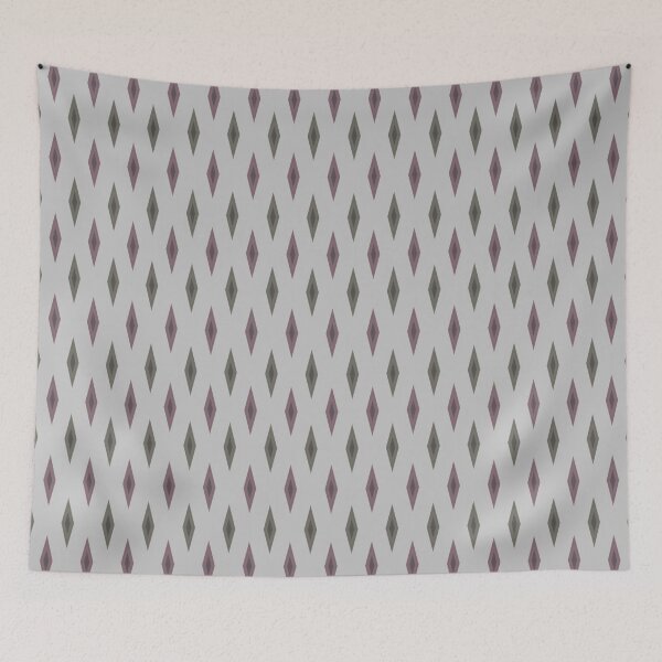 Item preview, Diamonds pattern. Green, purple and gray  designed and sold by SamohtCreates.
