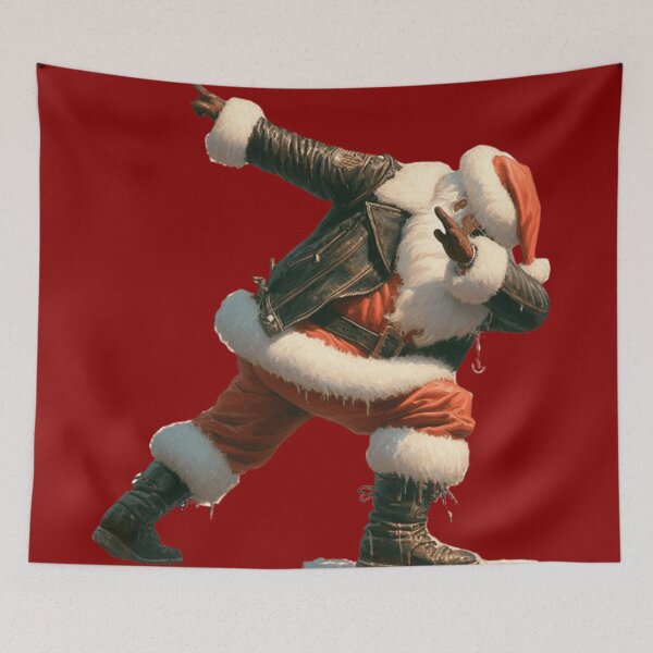 Item preview, Santa Claus Dabbing wearing Boots and Leather Jacket  designed and sold by erkabees.