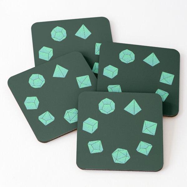 Item preview, Green Polyhedral Dice designed and sold by Pixel and Paintbrush.
