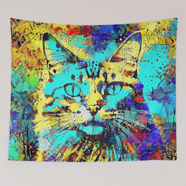 Item preview, Abstractions of abstract abstraction of cat. DeepDream #6924188235540 designed and sold by blackhalt.