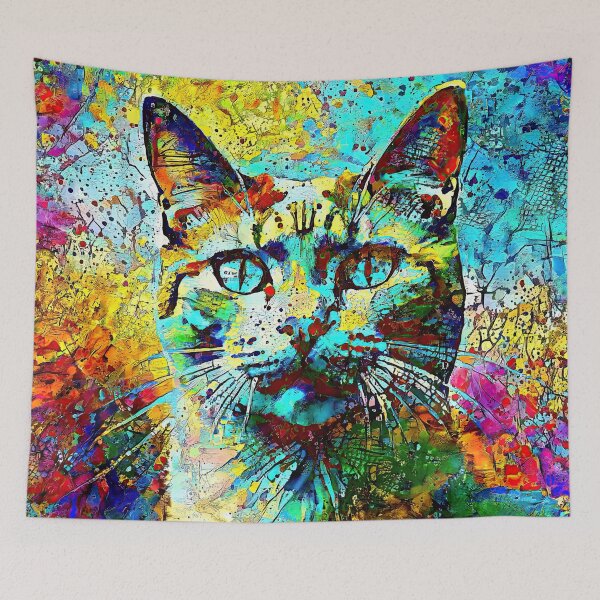 Item preview, Abstractions of abstract abstraction of cat. DeepDream #7623190513425 designed and sold by blackhalt.