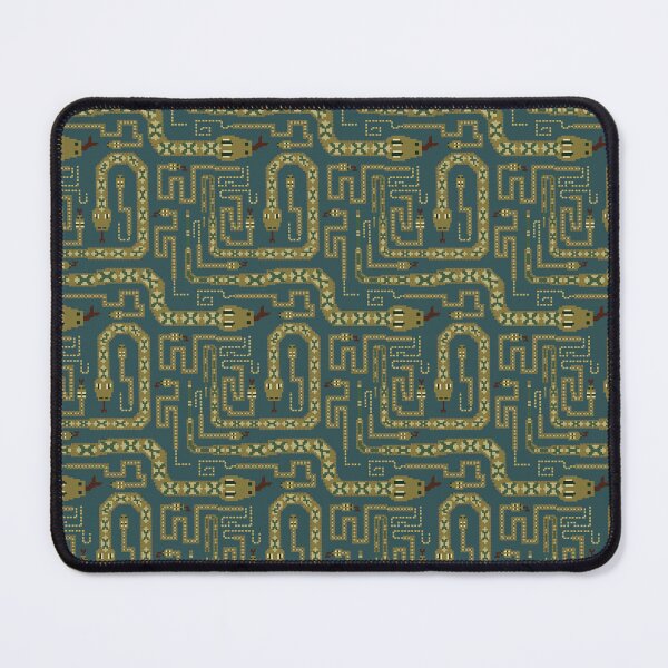 Item preview, Garter sneaky snake pixel pattern. Teal designed and sold by SamohtCreates.