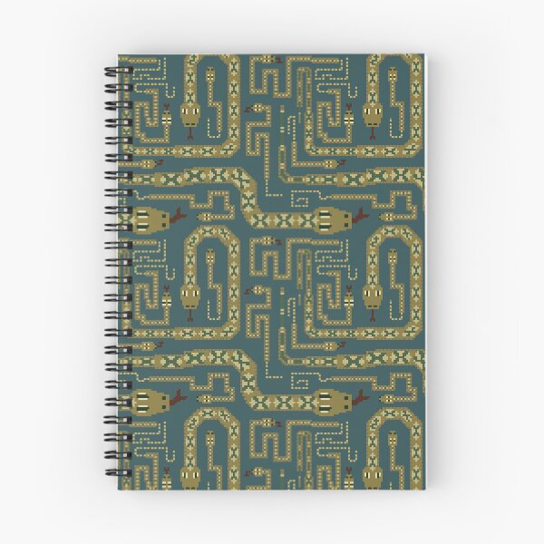Item preview, Garter sneaky snake pixel pattern. Teal designed and sold by SamohtCreates.
