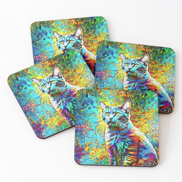 Item preview, Abstractions of abstract abstraction of cat. DeepDream #3513743586208 designed and sold by blackhalt.