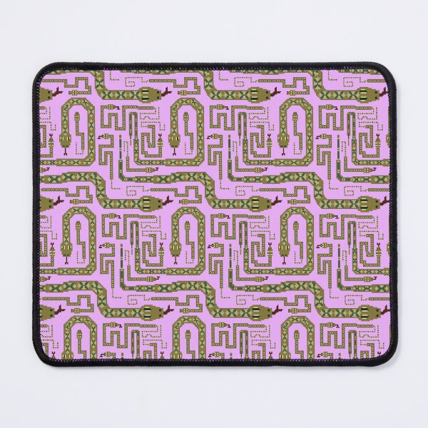 Item preview, Garter sneaky snake pixel pattern. Pink designed and sold by SamohtCreates.
