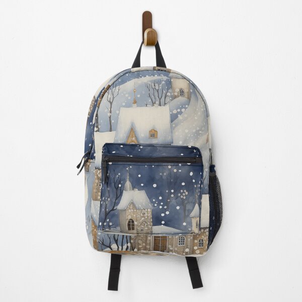 Item preview, Snovonia - Cute winter landscape in shades of blue (2/8) designed and sold by sabantha.