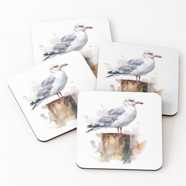 Item preview, seagull flying birds designed and sold by sbrstore.