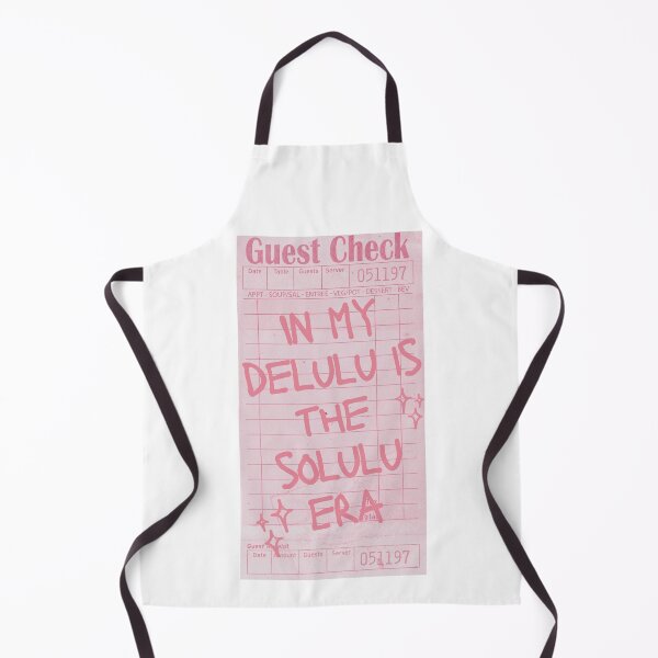 Item preview, Girly Pink In My Delulu Is The Solulu Era Guest Check designed and sold by clmstudio.