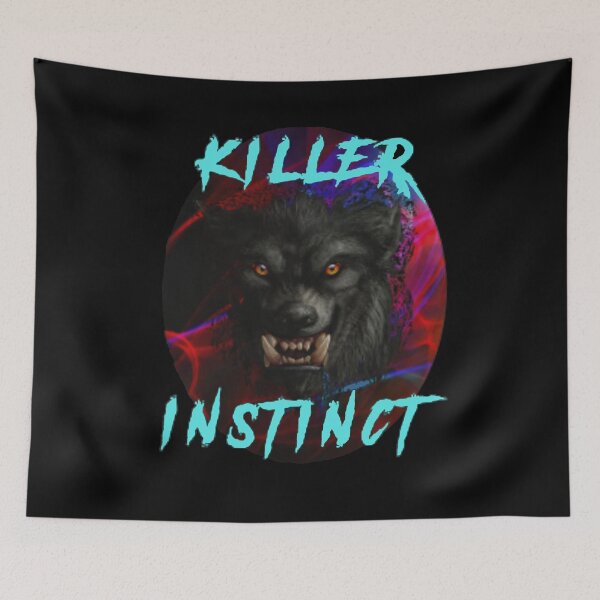Item preview, Killer Instinct - Distorted Werewolf With A Crazy Psychedelic Background designed and sold by Oaks Creations.