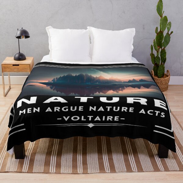 Item preview, NATURE motivational "Men argue. Nature acts (Voltaire)". designed and sold by Giulivo Store Graphic.