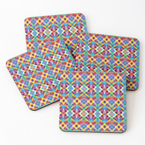Item preview, Colorful woven fabric seamless pattern 022 designed and sold by Phumtanis66.