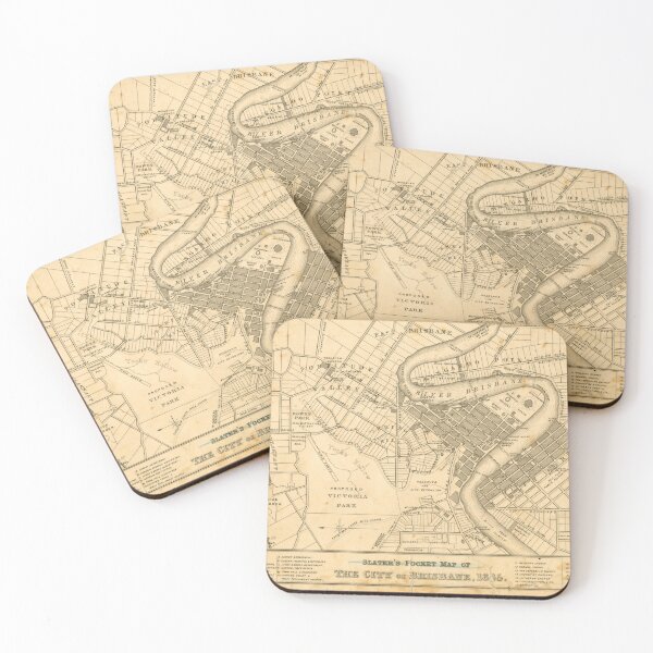 Item preview, 1865 Historical Map of Brisbane  designed and sold by housedetective.
